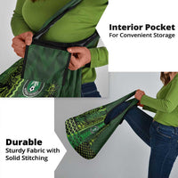 Nigeria Football Grocery Bag The Naija-Tribal Sporty Style - Wonder Print Shop