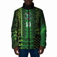 Custom Nigeria Football Padded Jacket The Naija-Tribal Sporty Style - Wonder Print Shop