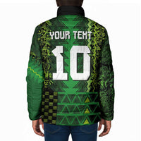 Custom Nigeria Football Padded Jacket The Naija-Tribal Sporty Style - Wonder Print Shop