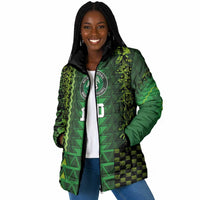 Custom Nigeria Football Padded Jacket The Naija-Tribal Sporty Style - Wonder Print Shop