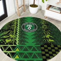 Nigeria Football Round Carpet The Naija-Tribal Sporty Style - Wonder Print Shop