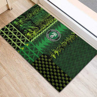Nigeria Football Rubber Doormat The Naija-Tribal Sporty Style - Wonder Print Shop