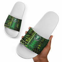 Nigeria Football Slide Sandals The Naija-Tribal Sporty Style - Wonder Print Shop