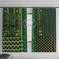 Nigeria Football Window Curtain The Naija-Tribal Sporty Style - Wonder Print Shop