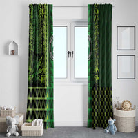 Nigeria Football Window Curtain The Naija-Tribal Sporty Style - Wonder Print Shop