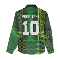 Custom Nigeria Football Women Casual Shirt The Naija-Tribal Sporty Style - Wonder Print Shop