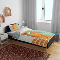 Ivory Coast Football Bedding Set Côte d'Ivoire-Tribal Sporty Style - Wonder Print Shop