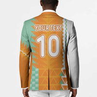 Custom Ivory Coast Football Blazer Côte d'Ivoire-Tribal Sporty Style - Wonder Print Shop