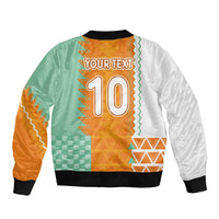Custom Ivory Coast Football Bomber Jacket Côte d'Ivoire-Tribal Sporty Style - Wonder Print Shop