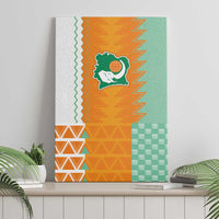 Ivory Coast Football Canvas Wall Art Côte d'Ivoire-Tribal Sporty Style - Wonder Print Shop