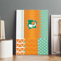 Ivory Coast Football Canvas Wall Art Côte d'Ivoire-Tribal Sporty Style - Wonder Print Shop