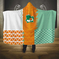 Ivory Coast Football Hooded Blanket Côte d'Ivoire-Tribal Sporty Style - Wonder Print Shop