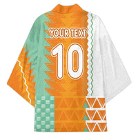 Custom Ivory Coast Football Kimono Côte d'Ivoire-Tribal Sporty Style - Wonder Print Shop