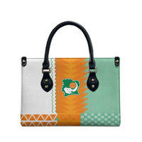 Ivory Coast Football Leather Bag Côte d'Ivoire-Tribal Sporty Style - Wonder Print Shop