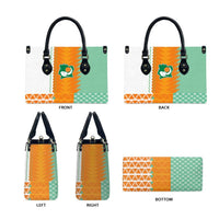 Ivory Coast Football Leather Bag Côte d'Ivoire-Tribal Sporty Style - Wonder Print Shop