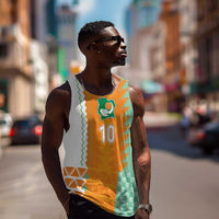 Custom Ivory Coast Football Men Tank Top Côte d'Ivoire-Tribal Sporty Style - Wonder Print Shop