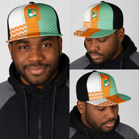 Ivory Coast Football Mesh Trucker Cap Côte d'Ivoire-Tribal Sporty Style