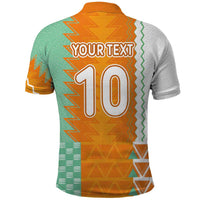 Custom Ivory Coast Football Polo Shirt Côte d'Ivoire-Tribal Sporty Style - Wonder Print Shop