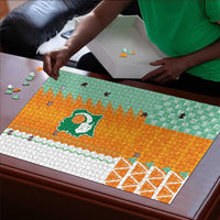 Ivory Coast Football Puzzle Côte d'Ivoire-Tribal Sporty Style - Wonder Print Shop