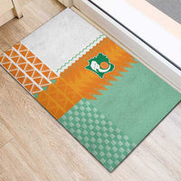 Ivory Coast Football Rubber Doormat Côte d'Ivoire-Tribal Sporty Style - Wonder Print Shop