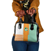 Ivory Coast Football Shoulder Handbag Côte d'Ivoire-Tribal Sporty Style - Wonder Print Shop