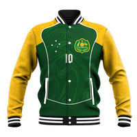Custom Australia Football Baseball Jacket Aboriginal Pattern Sporty Style-Green Color - Wonder Print Shop
