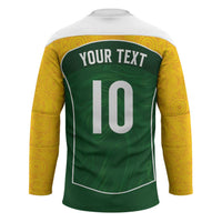 Custom Australia Football Hockey Jersey Aboriginal Pattern Sporty Style-Green Color - Wonder Print Shop