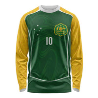 Custom Australia Football Long Sleeve Shirt Aboriginal Pattern Sporty Style-Green Color - Wonder Print Shop