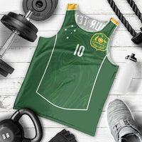 Custom Australia Football Men Tank Top Aboriginal Pattern Sporty Style-Green Color - Wonder Print Shop