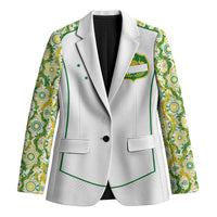 Custom Australia Football Blazer Aboriginal Pattern Sporty Style-White Color - Wonder Print Shop