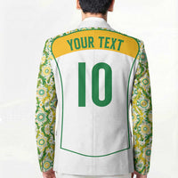 Custom Australia Football Blazer Aboriginal Pattern Sporty Style-White Color - Wonder Print Shop