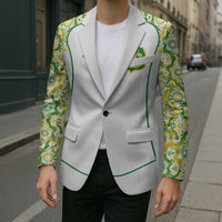 Custom Australia Football Blazer Aboriginal Pattern Sporty Style-White Color - Wonder Print Shop