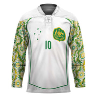 Custom Australia Football Hockey Jersey Aboriginal Pattern Sporty Style-White Color - Wonder Print Shop