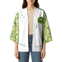 Custom Australia Football Kimono Aboriginal Pattern Sporty Style-White Color - Wonder Print Shop