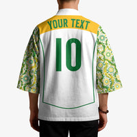 Custom Australia Football Kimono Aboriginal Pattern Sporty Style-White Color - Wonder Print Shop