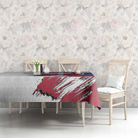 Slovakia Tablecloth Flag Grunge Half Style with Slovak Pattern