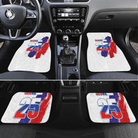 Slovenia Statehood Day Car Mats 25 June National Flag Color Brush Stroke Style