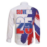 Slovenia Statehood Day Family Matching Long Sleeve Bodycon Dress and Hawaiian Shirt 25 June National Flag Color Brush Stroke Style