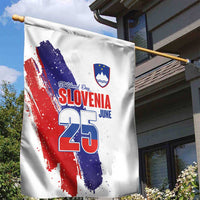 Slovenia Statehood Day Garden Flag 25 June National Flag Color Brush Stroke Style