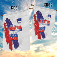 Slovenia Statehood Day Garden Flag 25 June National Flag Color Brush Stroke Style