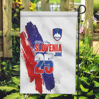 Slovenia Statehood Day Garden Flag 25 June National Flag Color Brush Stroke Style