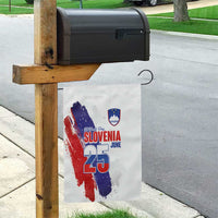 Slovenia Statehood Day Garden Flag 25 June National Flag Color Brush Stroke Style