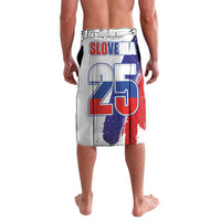 Slovenia Statehood Day Lavalava 25 June National Flag Color Brush Stroke Style