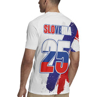 Slovenia Statehood Day Rugby Jersey 25 June National Flag Color Brush Stroke Style