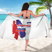 Slovenia Statehood Day Sarong 25 June National Flag Color Brush Stroke Style