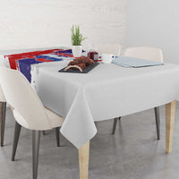 Slovenia Statehood Day Tablecloth 25 June National Flag Color Brush Stroke Style