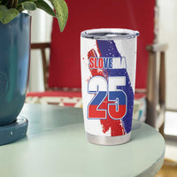 Slovenia Statehood Day Tumbler Cup 25 June National Flag Color Brush Stroke Style