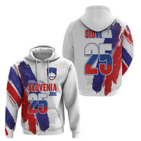 Slovenia Statehood Day Zip Hoodie 25 June National Flag Color Brush Stroke Style