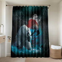 Greenlandic Polar Bear Warrior Bathroom Set Nordic and Runes Style - Wonder Print Shop