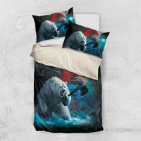 Greenlandic Polar Bear Warrior Bedding Set Nordic and Runes Style - Wonder Print Shop